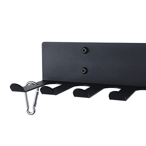 Gym Storage Rack with 11 Prongs Wall Mount for Resistance Bands & Equipment