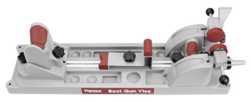 Tipton Gun Vise with Adjustable Cradle for Cleaning & Gunsmithing - Red/Grey - Variation 1