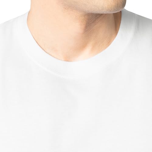 Men's Sleeveless Cotton T-Shirt - Breathable Moisture-Wicking & Odor Control, Small, White