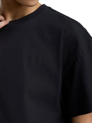 Champion Women's Classic Short Sleeve T-Shirt Black Medium Script Logo