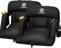 Deep Black 25-Inch Stadium Bleacher Seat with 4.3 Inch Extra Thick Cushion - 2 Pack