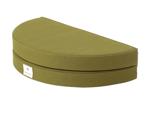Folding Lounge Cushion for Camping, Beach & Outdoors - Green, 19.5x10.5 inches