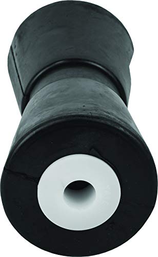 Heavy Duty Boat Trailer Roller - Rubber Shaft Keel, Black 12 Inch