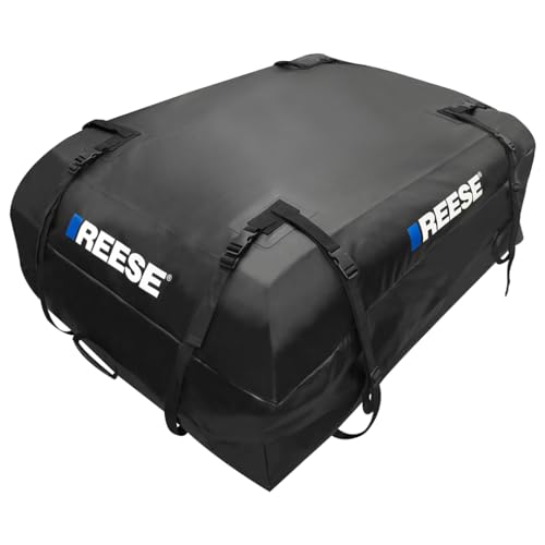 REESE 22 Cu Ft Waterproof Rooftop Cargo Carrier Bag for Cars, SUVs & Trucks