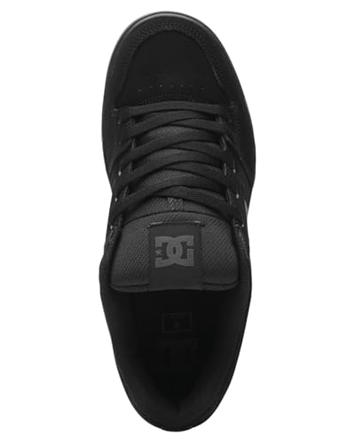 DC Mens Pureskateshoe Skateboarding Shoes - Black/Pirate Black, Size 10