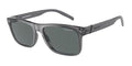 ARNETTE Bandra AN4298 Square Sunglasses for Men, Transparent Gray, Polarized, 55mm