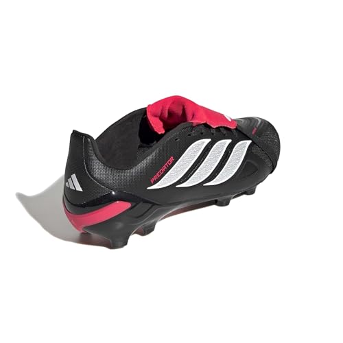 adidas Kids' League Predator Fold-Over Tongue Soccer Sneakers - Big Kid, Black/White/Lucid Red
