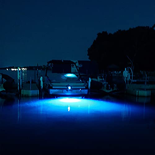 Tidal Wake Blue Underwater LED Boat Drain Plug Light 1/2" NPT Fit