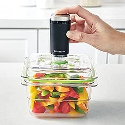 FoodSaver Handheld Vacuum Food Sealer - Cordless Design for Zipper Bags & Containers | Model FS1120