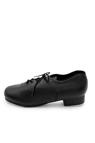 Capezio Cadence Tap Shoes for Women - Black, 8, Leather Soles, Toe & Heel Taps, Lightweight Professional Dance Shoes