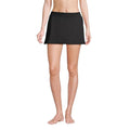 Lands' End Women's Tummy Control Swim Skirt Bottoms - Black, 16