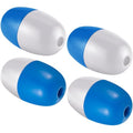 Blue and White Crab Trap Floats - Anchor Buoy Set of 4