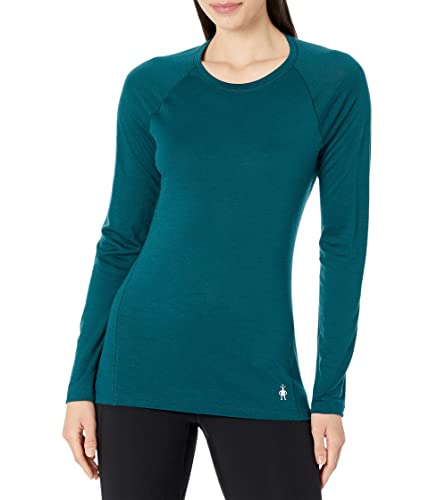 SmartWool Women's All-Season Merino Base Layer Crew - Large Twilight Blue