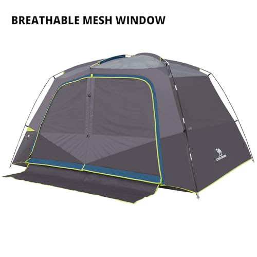 Camel Crown Ink-Blue 6-Person Waterproof Camping Tent - Easy Setup Backpacking Shelter