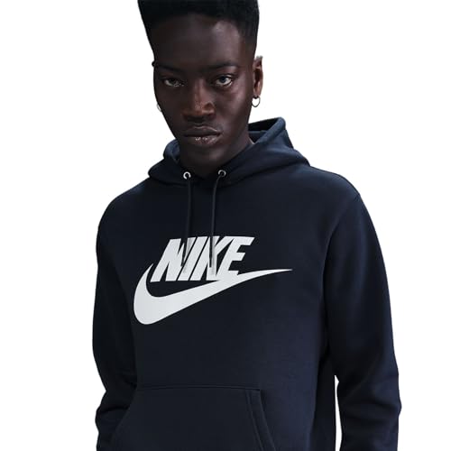 Nike Men's XX-Large Obsidian/White Pull-over Fleece Hoodie - Casual Sweatshirt