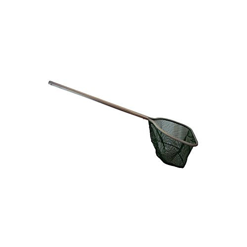 Fishing Net with Handle - 3/16 Inch Mesh, 26 Inch Length, Black and Grey