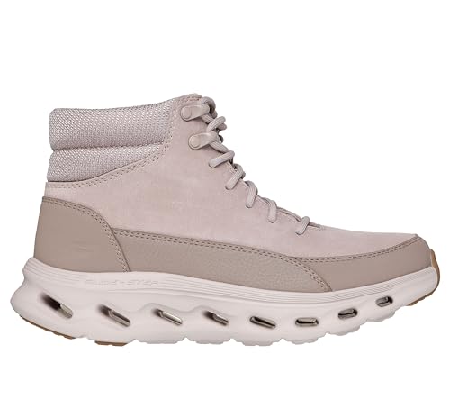 Skechers Women's On-the-Go Go Walk Glide Step 2.0 Boot - Wildwood Taupe 8 - Cozy Cold-Weather Shoe