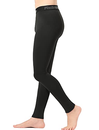 Kids Small Black Youth Compression Leggings for Athletic Activity - Rolimaka