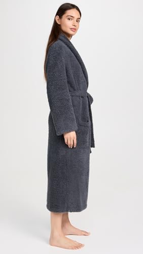 CozyChic Adult Robe - Slate Blue Lounge Wear with Pockets, Unisex