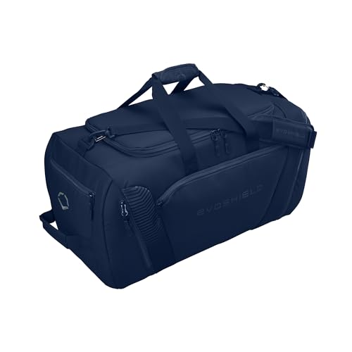 EvoShield Tone Set Player's Duffle Bag Navy - Large Travel Sports Bag with Shoe & Valuables Pockets