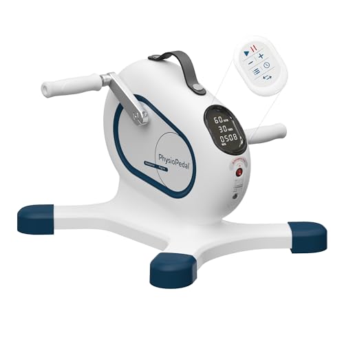 Motorized Under Desk Exercise Bike for Seniors & Adults - Portable Pedaler with Remote & LED Display