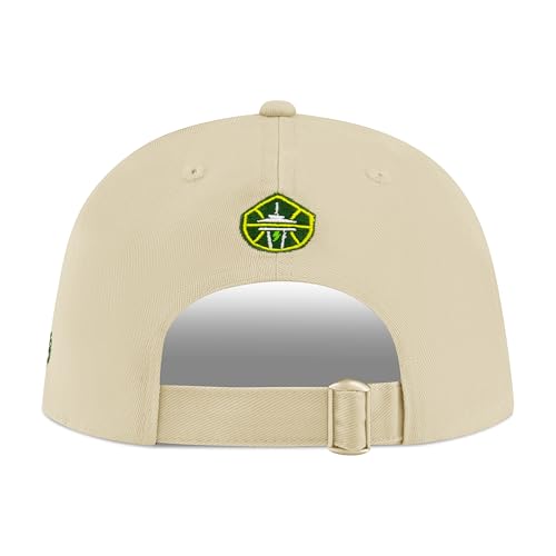 Women's WNBA Official Slick Baseball Cap Hat - Seattle Storm, Sand, One Size