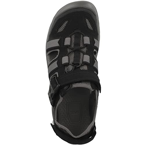 Teva Men's M Omnium 2 Leather Fisherman Sandal - Black, Size 10