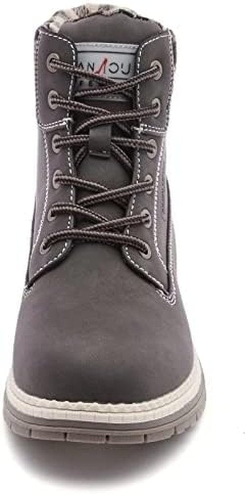 ANJOUFEMME Waterproof Work Hiking Boots for Women - Lightweight Ankle Boots for Snow & Winter Trekking
