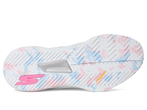 Skechers Women's Viper Court Pro 2.0 Sneakers - White Synthetic Textile, Multi Trim