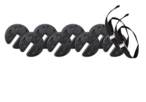 80LB Canopy Weights - No-Pinch Design for Easy, Safe Tent & Umbrella Securing