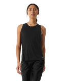 Arc'teryx Lana Merino Wool Tank Top Women Large Black - Light, Breathable Mountain Wear