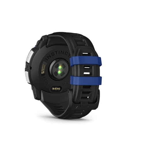 Outdoor Rugged GPS Smartwatch 50mm Solar with Flashlight - Whitestone & Bolt Blue