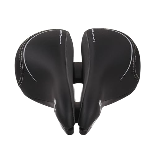 Men's Road Bicycle Saddle with Gel Padding and Microfiber Cover