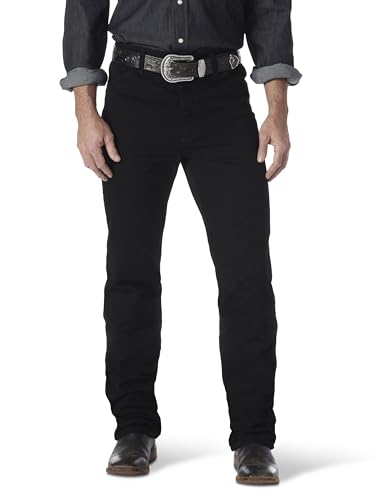Wrangler Men's Cowboy Cut Slim Fit Jeans - 30W x 32L Shadow Black