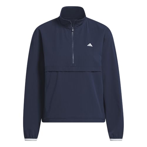 adidas Women's Large Collegiate Navy Go-To Quarter-Zip Jacket - Activewear