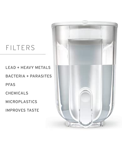 LifeStraw Home BPA-Free Water Filter Dispenser Stormy Blue 18-Cup