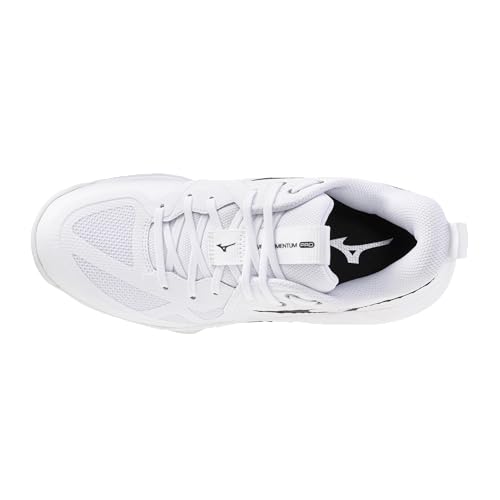 Mizuno Women's Wave Momentum Pro Volleyball Shoe - White Black, Size 8