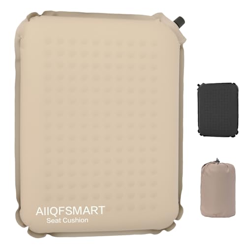 Inflatable Stadium Seat Cushion - Memory Foam, Portable for Travel, Camping & Indoor Use - Standard