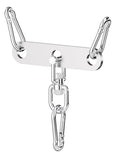 Heavy-Duty Stainless Steel Double to Single Cable Pulley Adapter Plate - 3-Hole