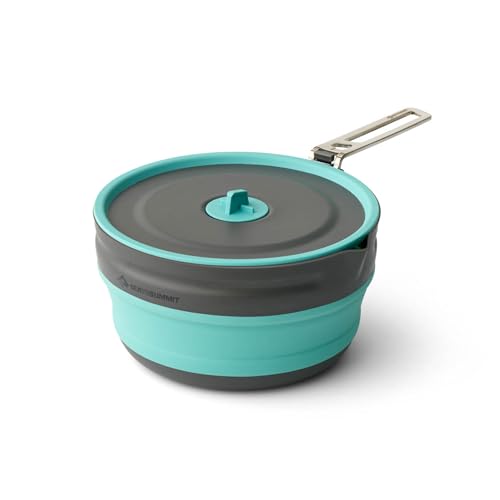 Ultralight Collapsible Camping Pot 2.2L - Foldable Silicone & Aluminum Cookware