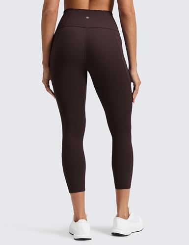 CRZ YOGA Butterluxe Capris with Pockets - Medium / Hot Fudge Brown 23"