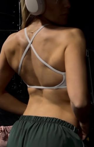 Aoxjox Metamorph Sienna Twist Sports Bra - White Medium