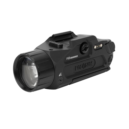 HOLOSUN P.ID-Plus Pistol Light with Green Laser, 900 Lumens, Dual Activation, Waterproof, Picatinny Mount