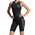 Women's Core Sleeved Trisuit One Piece Triathlon Suit - Small