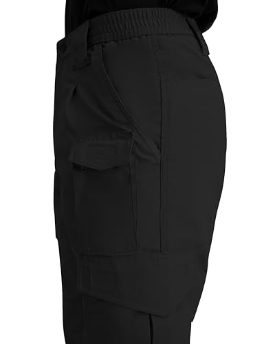 Men's Lightweight Tactical Pants 48W x 37L Black - Ripstop Workwear