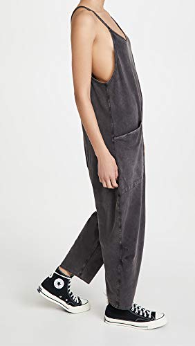 Free People Women's Hot Shot Onesie Small Black - Cozy Lounge Romper