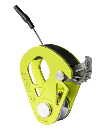 Edelrid Spoc Pulley with Backstop - Lightweight Climbing Pulley for Ropes 7-11mm - Oasis Variation