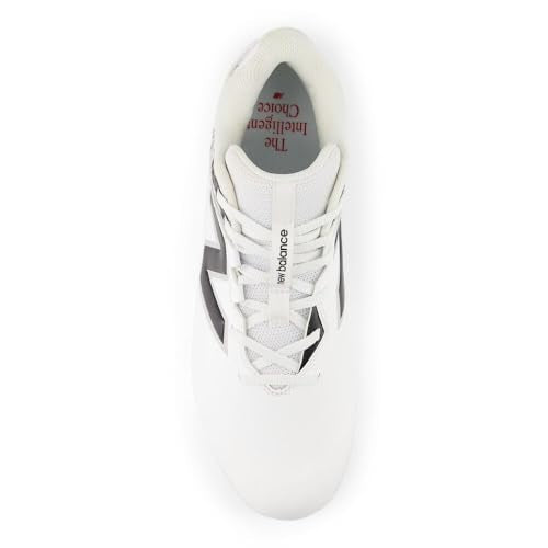 New Balance Mens Rush V5 Mid Sneakers White Black Red, Size 7
