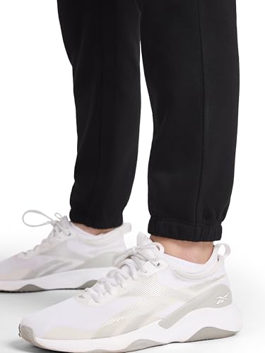 Reebok Women's Rhinestone Jogger Black XL - 30 Inch Inseam, Midweight Cotton Blend