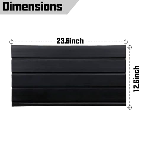 Black Wall-Mounted Gun Rack for Rifles & Pistols - Modular Firearms Organizer